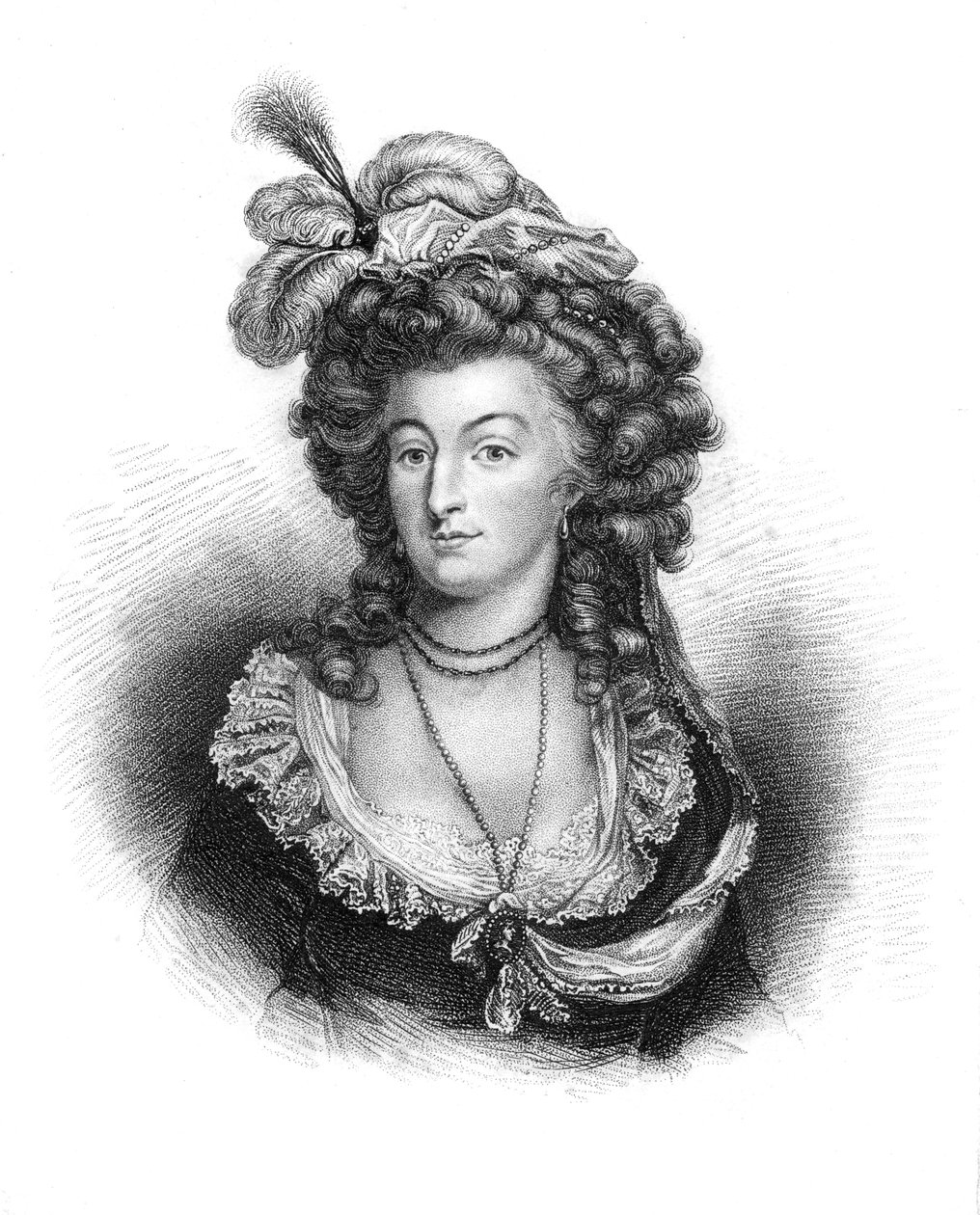 Maria Antonina, królowa małżonka Ludwika XVI Francji, 1843 autorstwa Unbekannt