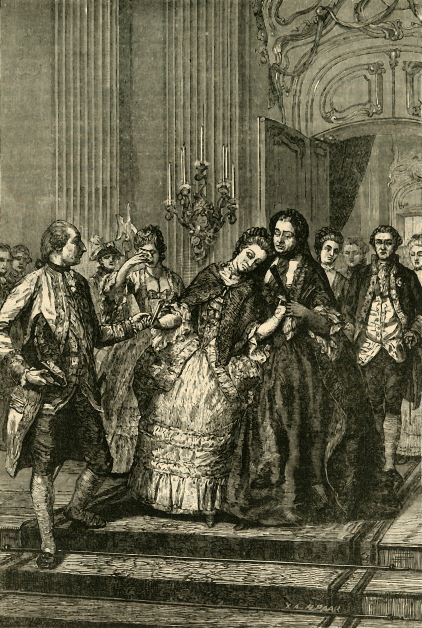 Maria Antonina żegnająca się z matką, 1770, 1890. autorstwa Unbekannt