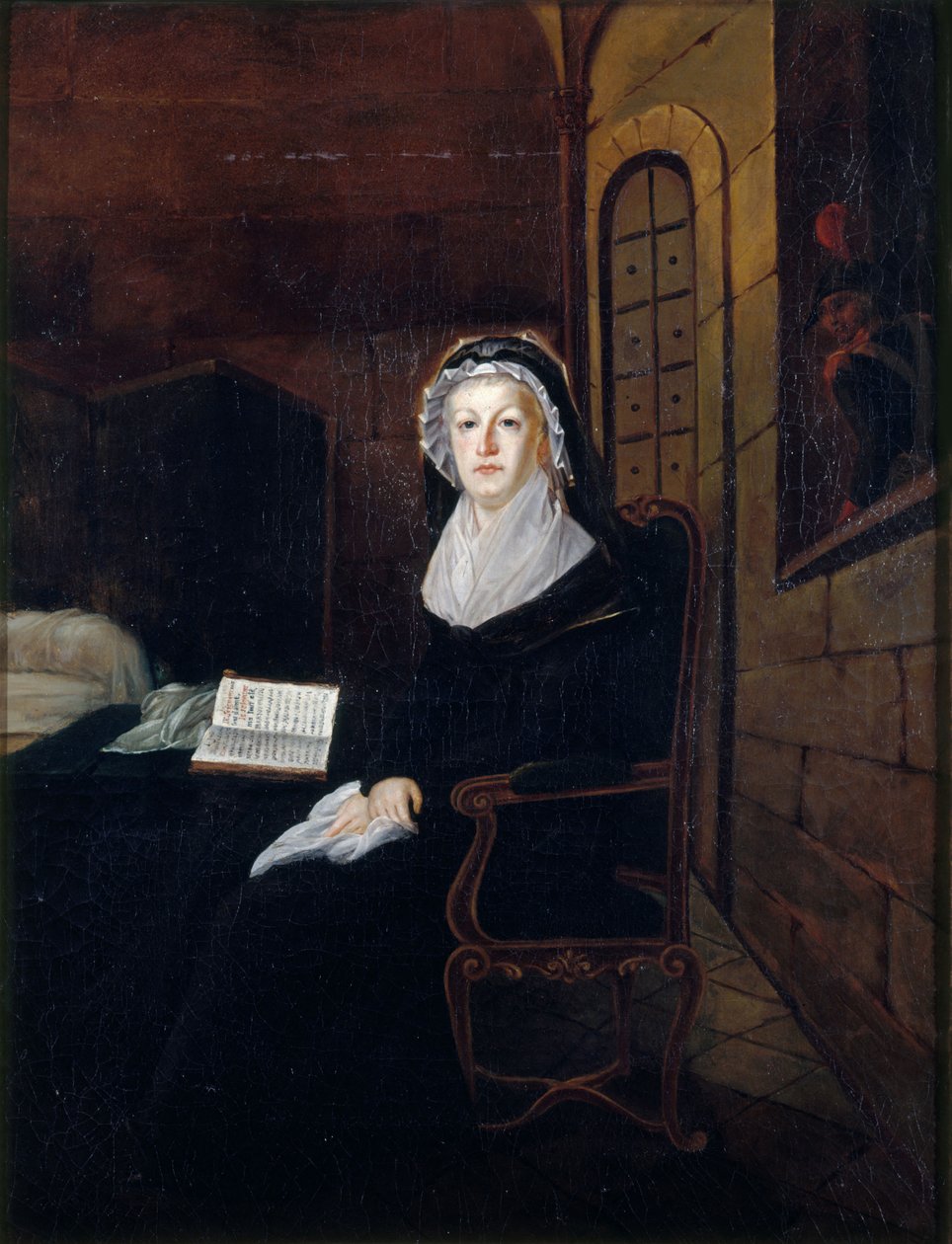 Marie Antoinette w Conciergerie, ok. godz. 1815. autorstwa Unbekannt