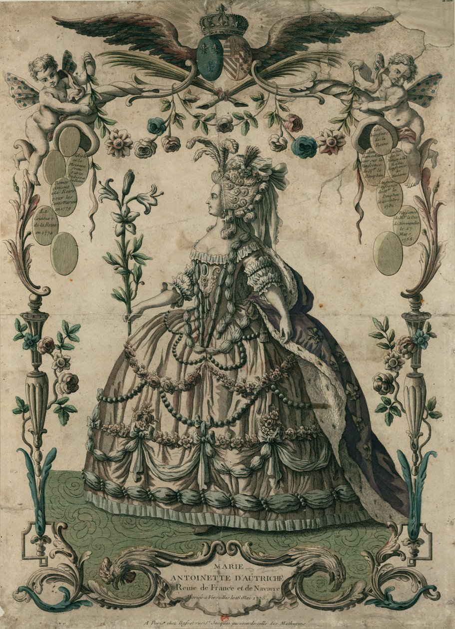 Maria Antonina z Austrii, królowa Francji i Nawarry: poślubiła w Wersalu 16 maja 1775 r. autorstwa Unbekannt