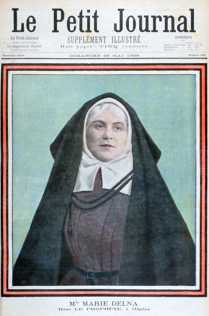 Marie Delna w operze Prorok, 1898 autorstwa Unbekannt
