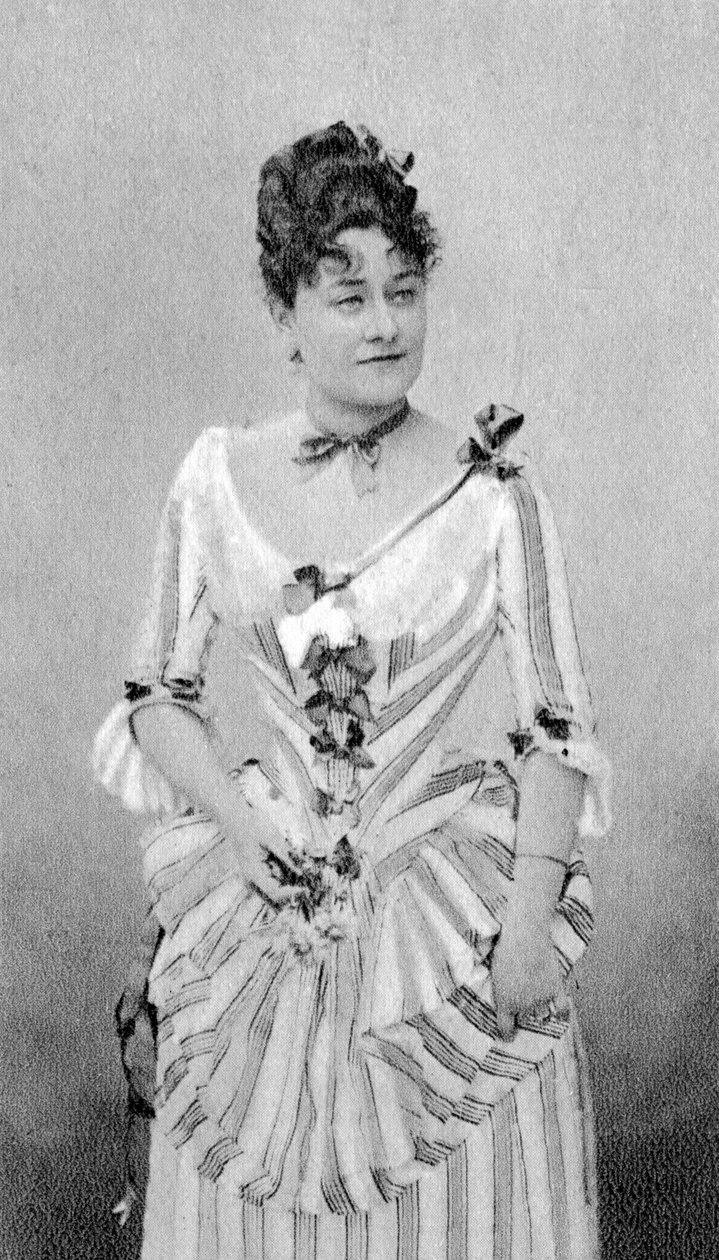 Marie Grisier Montbazon, francuska mezzosopranistka i aktorka, 1877 autorstwa Unbekannt