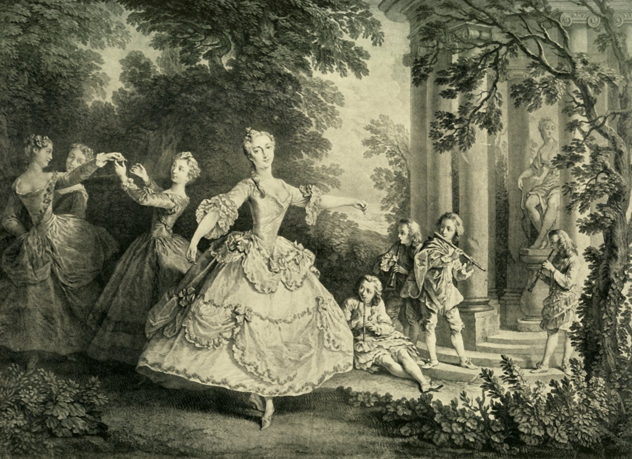 Taniec Marie Sallé, 1732, 1908. autorstwa Unbekannt