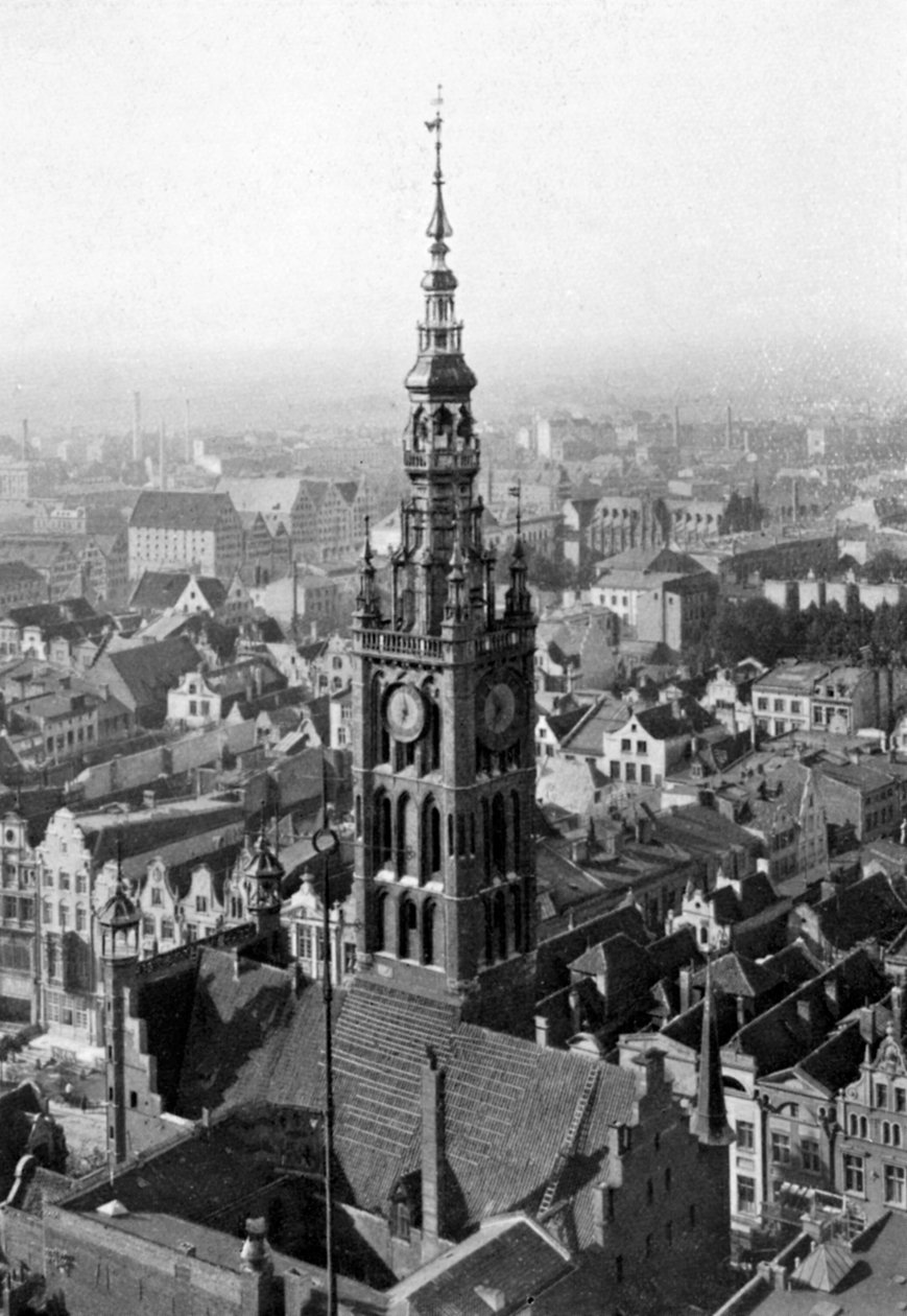 Wieża kościoła Marienkirche, Niemcy, 1926 autorstwa Unbekannt
