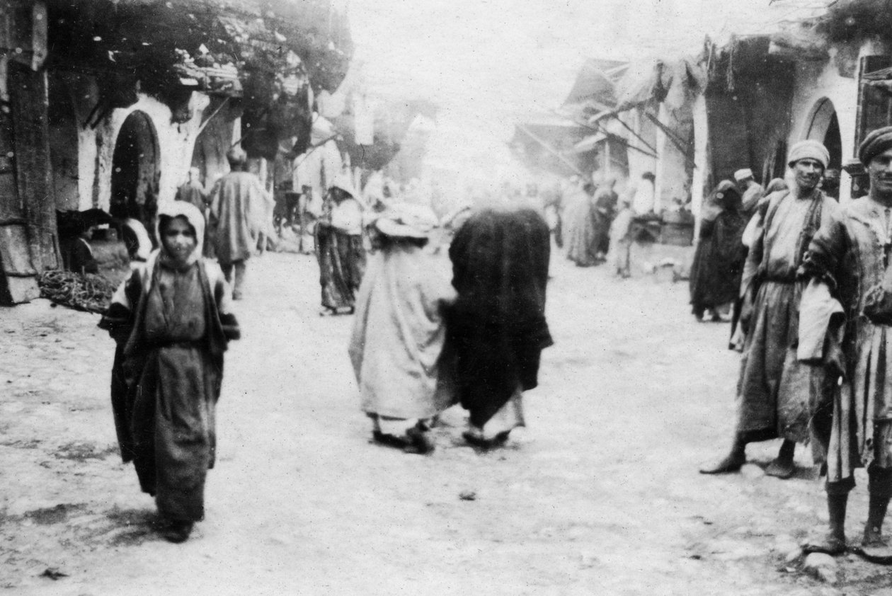 Rynek, Mosul, Mezopotamia, 1918 autorstwa Unbekannt