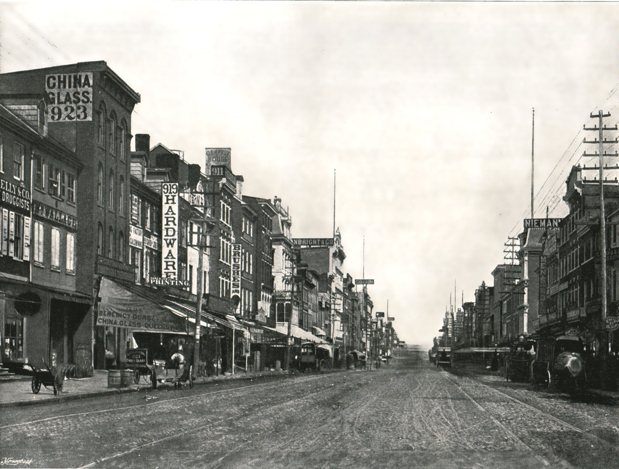 Market Street, Filadelfia, USA, 1895. autorstwa Unbekannt