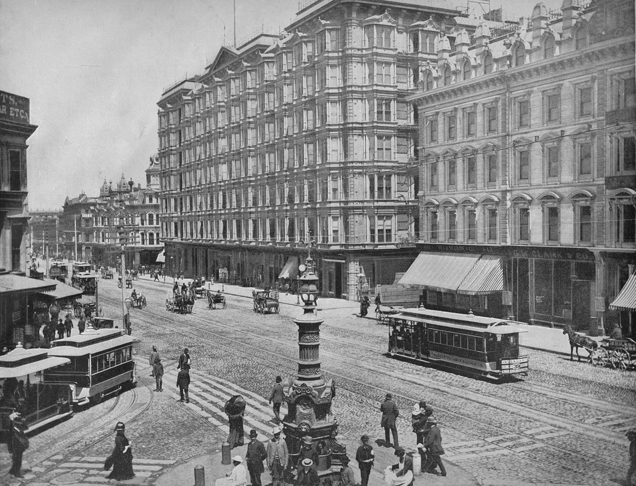 Market Street, San Francisco, Kalifornia, ok. 1897 r. autorstwa Unbekannt