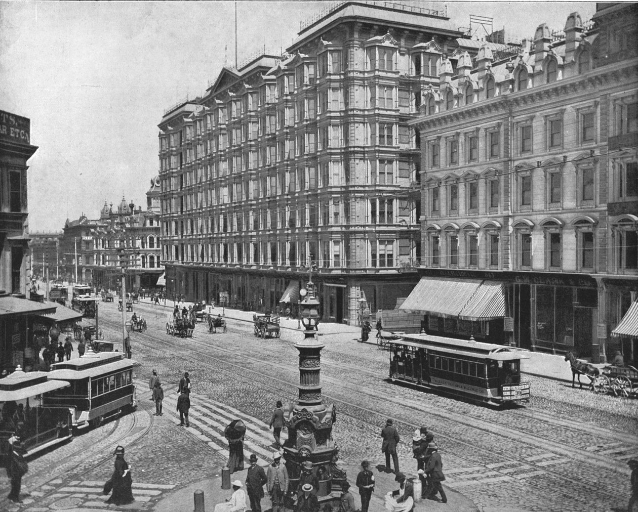 Market Street, San Francisco, Kalifornia, USA, ok. 1900. autorstwa Unbekannt