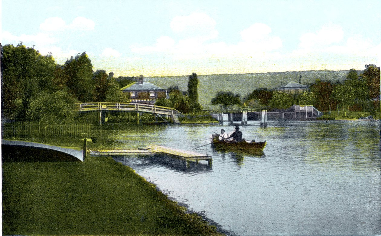 Marlow Lock, Buckinghamshire, XX wiek autorstwa Unbekannt