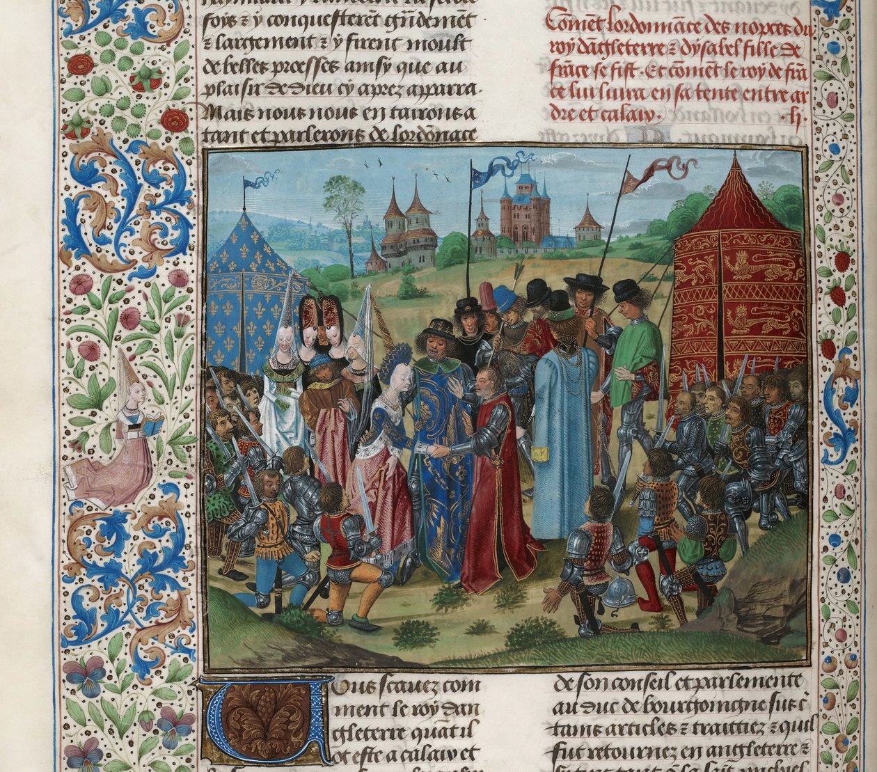 Małżeństwo Izabeli Valois i Ryszarda II, ok. 1470-1475. autorstwa Unbekannt
