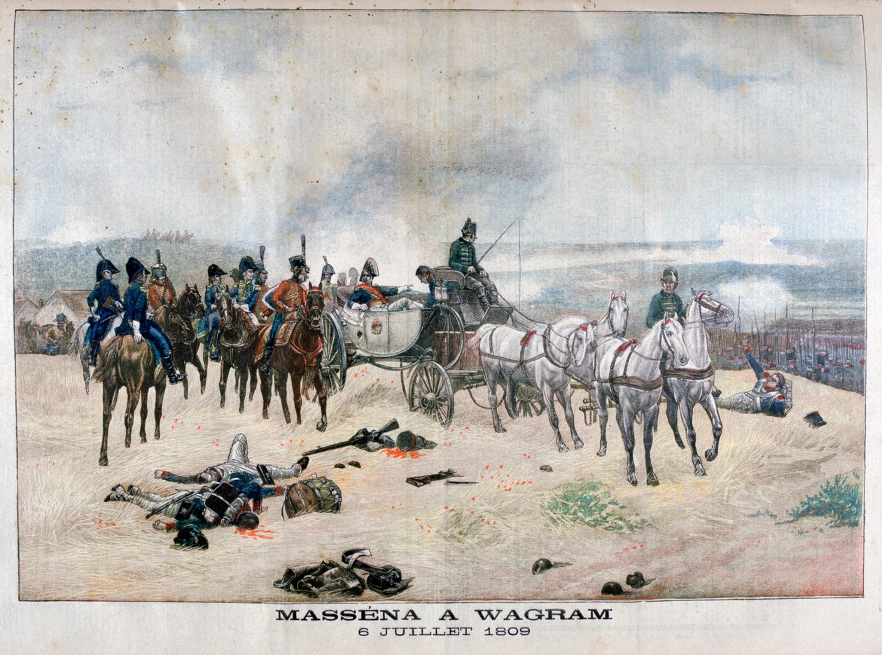 Marszałek Massena w bitwie pod Wagram, Austria, 5-6 lipca 1809, 1904 autorstwa Unbekannt