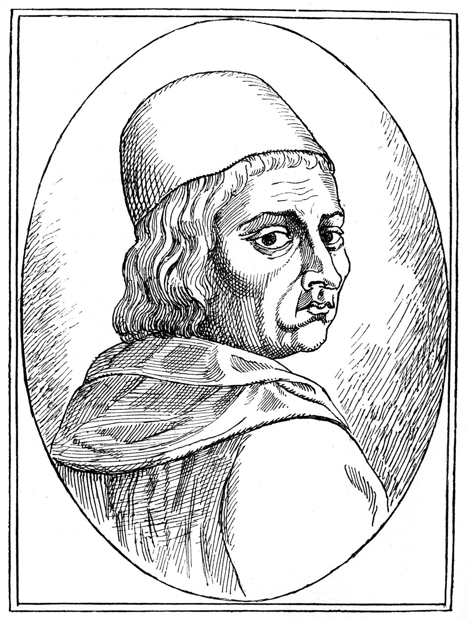 Marsilio Ficino 1433-1499, włoski filozof humanista, 1882 autorstwa Unbekannt