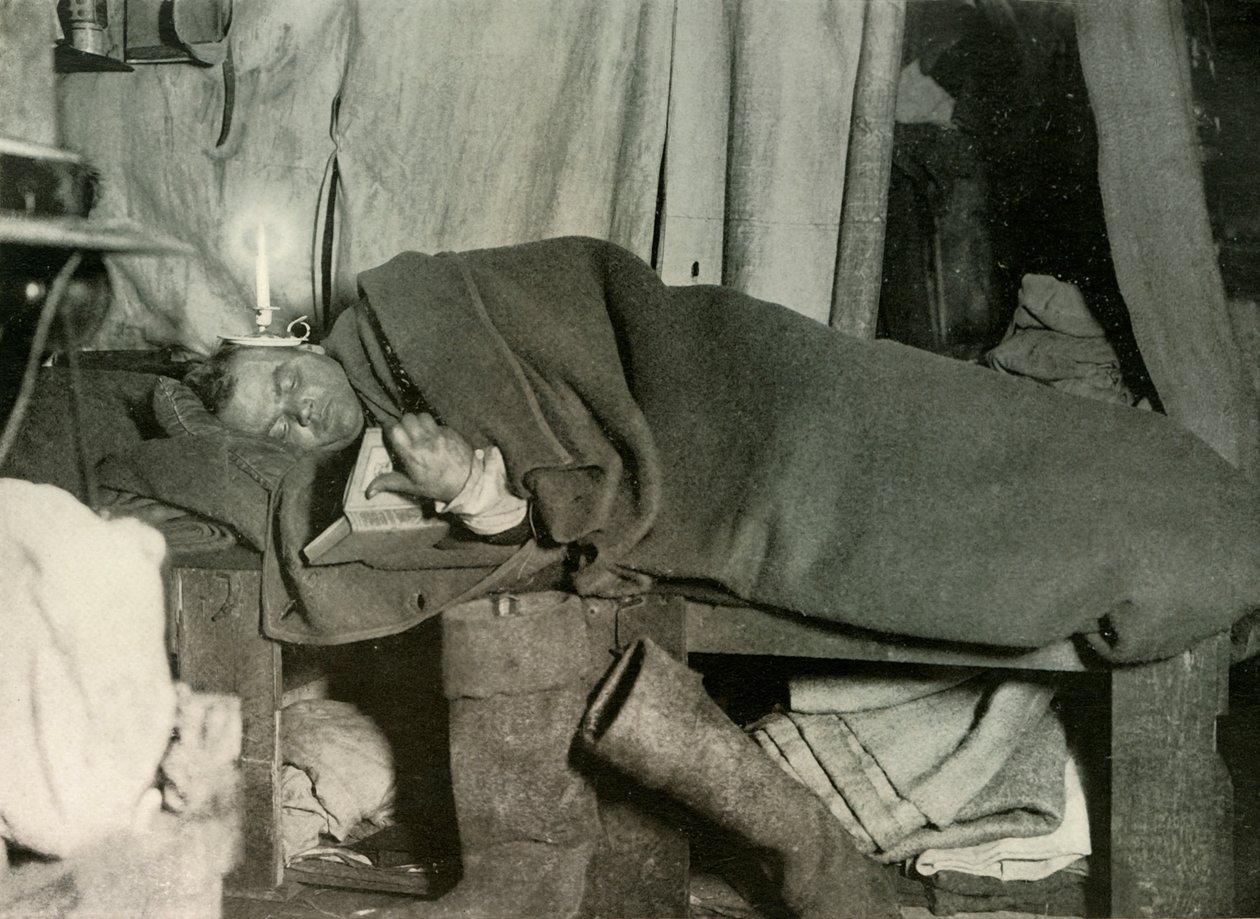 Marston w swoim łóżku, c1908, 1909. autorstwa Unbekannt