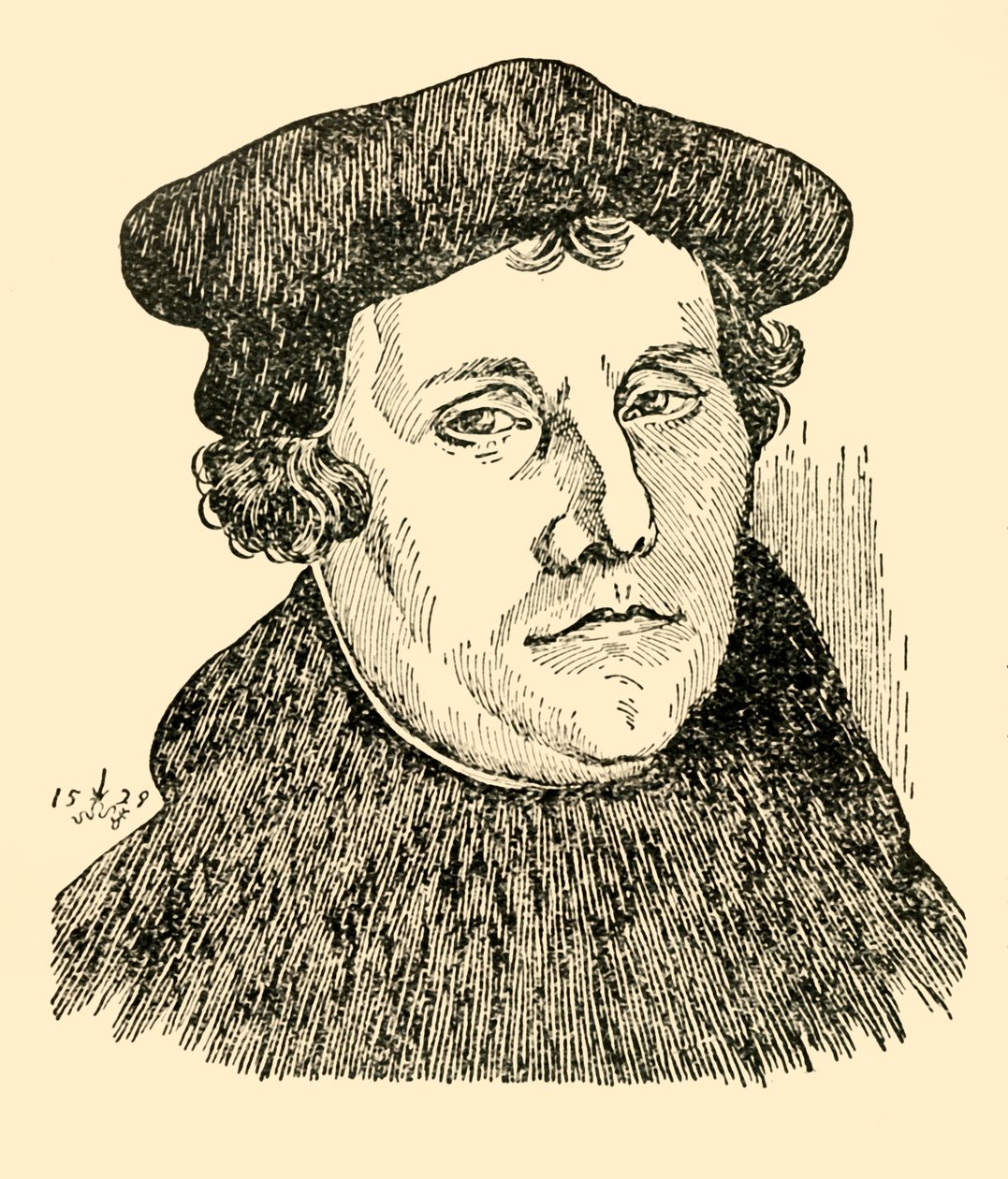 Marcin Luter, 1529, c1930. autorstwa Unbekannt