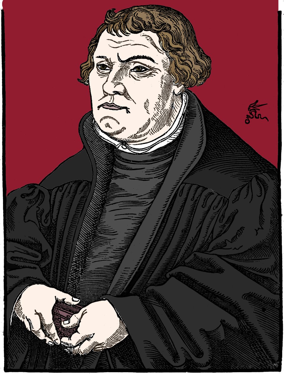Marcin Luter Niemiecki reformator protestancki, 1546 autorstwa Unbekannt