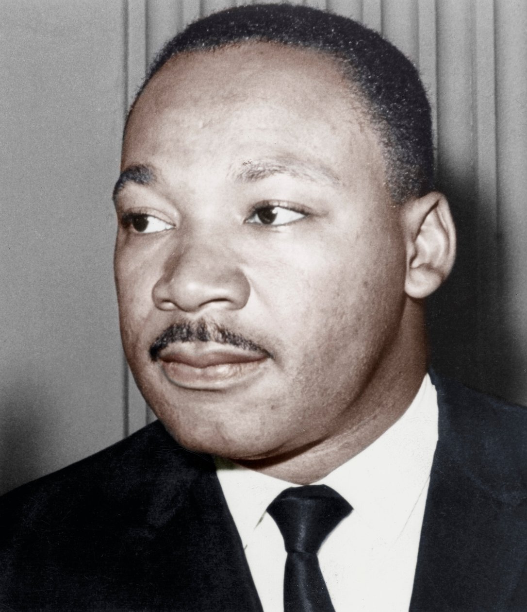 Martin Luther King Jr, amerykański działacz na rzecz praw obywatelskich Czarnych, ok. 1968 r. autorstwa Unbekannt