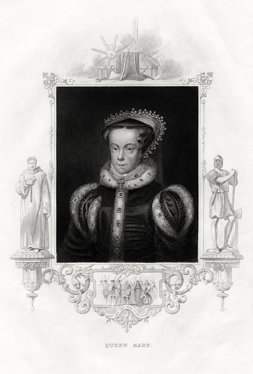 Maria I 1516-1558, znana również jako Maria Tudor, 1860 autorstwa Unbekannt