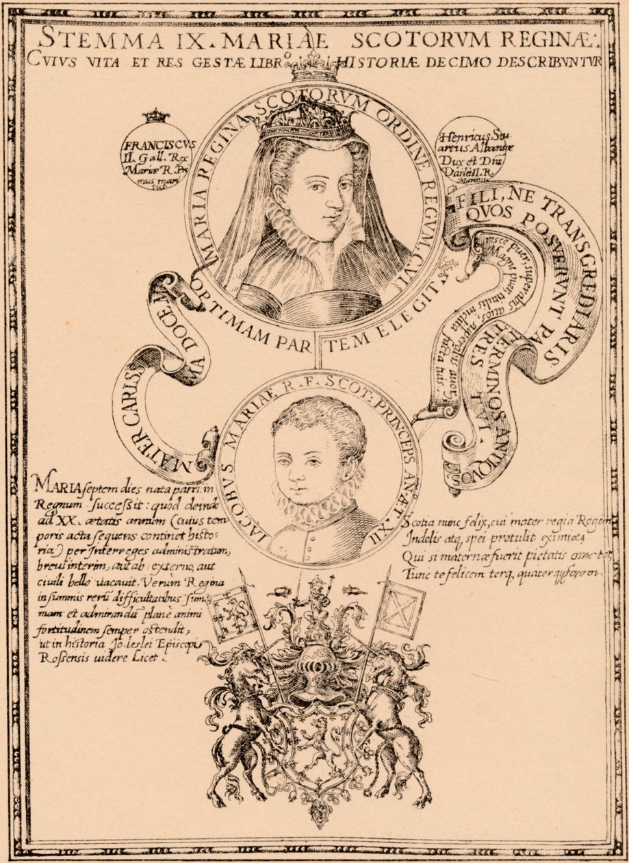 Maria, królowa Szkotów 1542-1587 oraz król Jakub VI i I 1566-1625, 1889 autorstwa Unbekannt