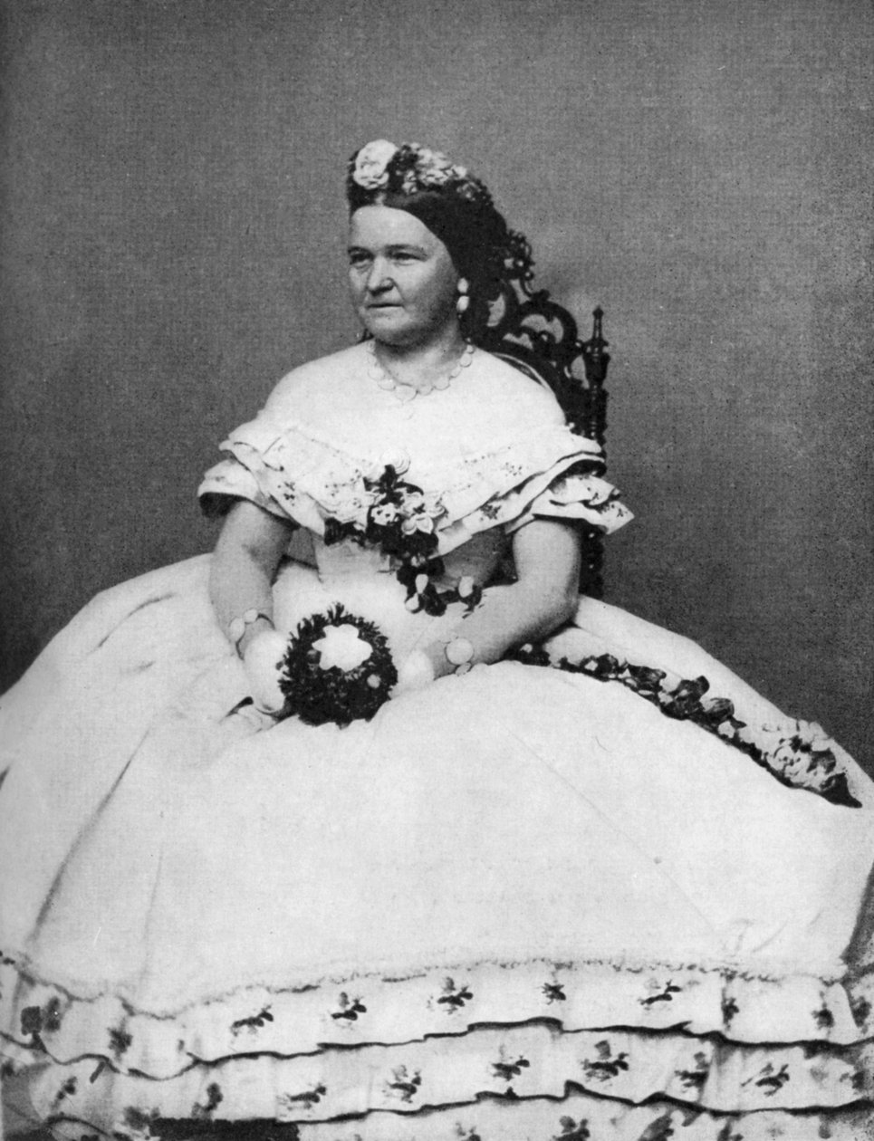 Mary Todd Lincoln, żona prezydenta Abrahama Lincolna, ok. 1860, 1908 autorstwa Unbekannt