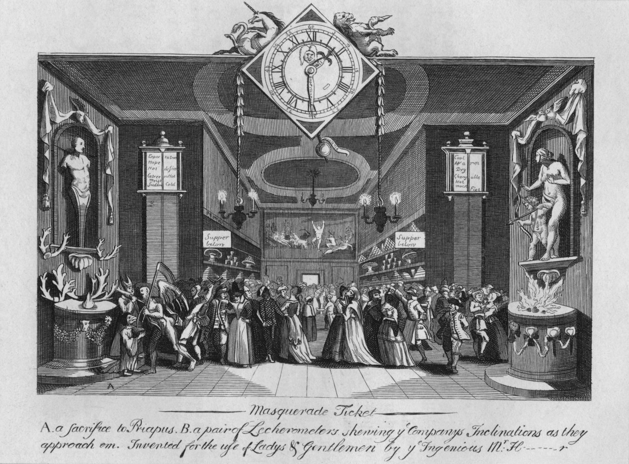 Bilet na maskaradę, 1727, 1827. autorstwa Unbekannt