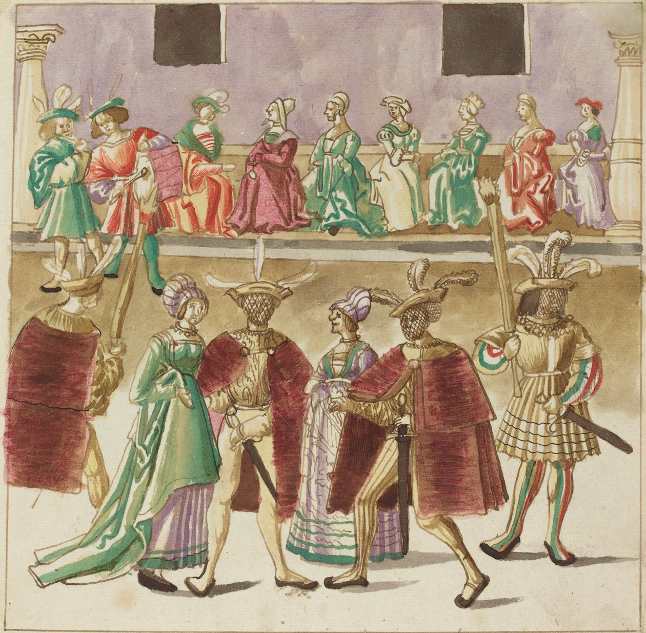 Maskarada, ok. 1515. autorstwa Unbekannt