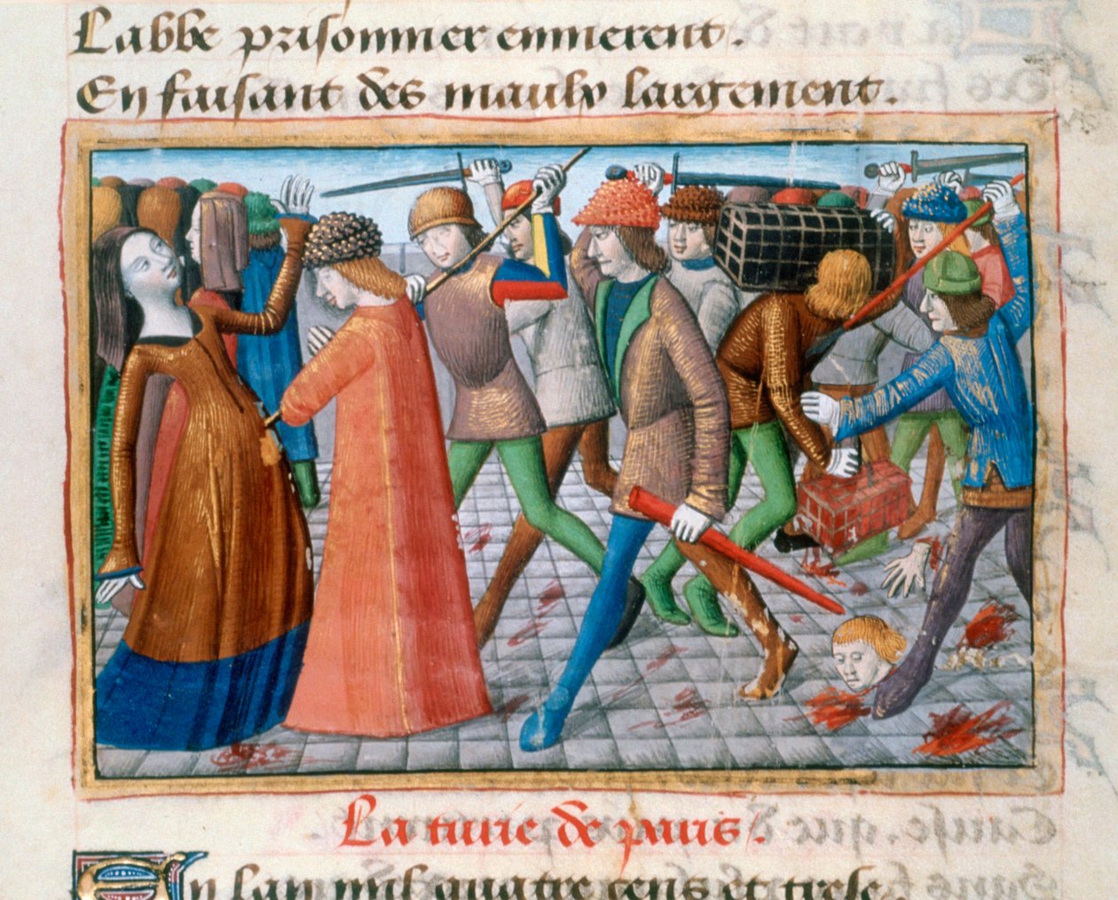 Masakra mieszkańców Paryża, maj 1413, 1484 autorstwa Unbekannt