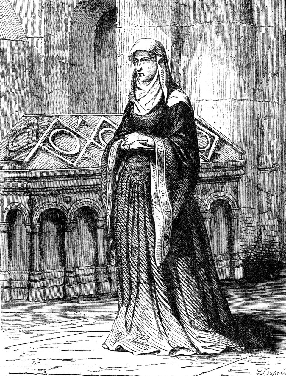 Matylda Szkocji 1080-1118, królowa Henryka I autorstwa Unbekannt