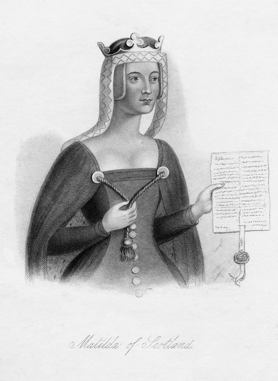 Matylda Szkocji, królowa Henryka I, XIX w. autorstwa Unbekannt