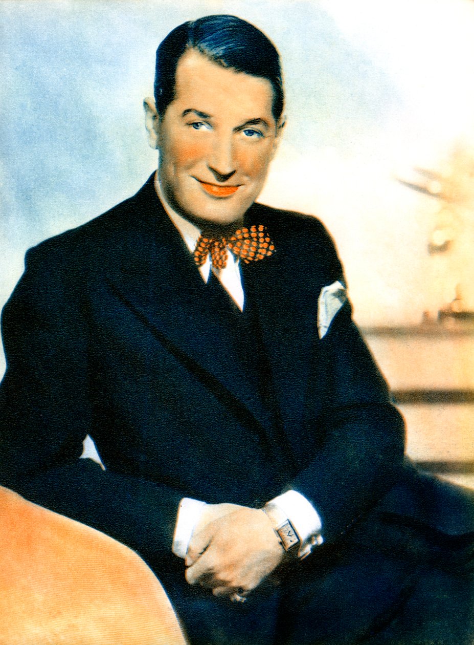 Maurice Chevalier, francuski aktor i popularny artysta, 1934-1935 autorstwa Unbekannt