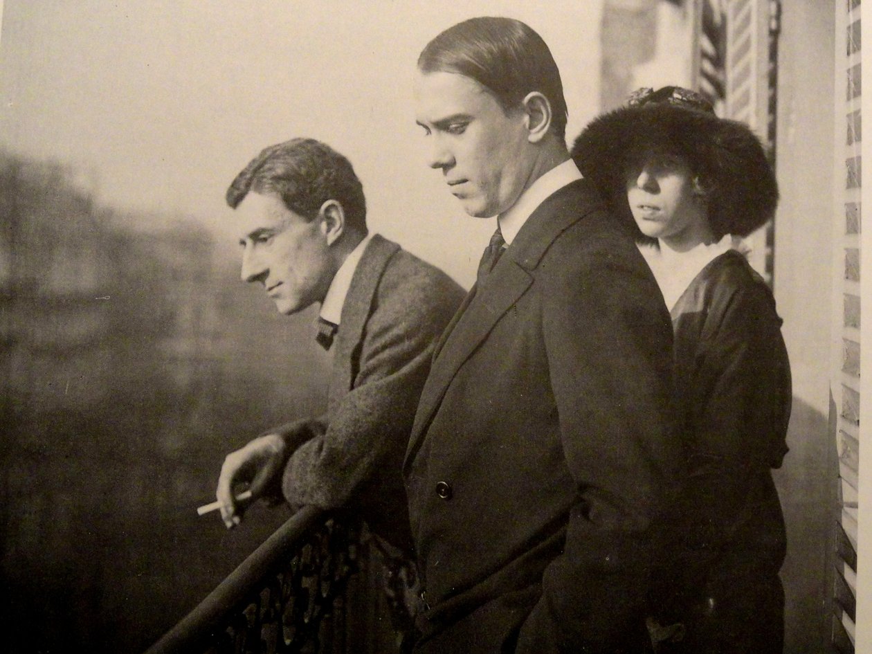 Maurice Ravel, Wacław Niżyński, Bronisława Niżyńska w Paryżu, 1914 autorstwa Unbekannt