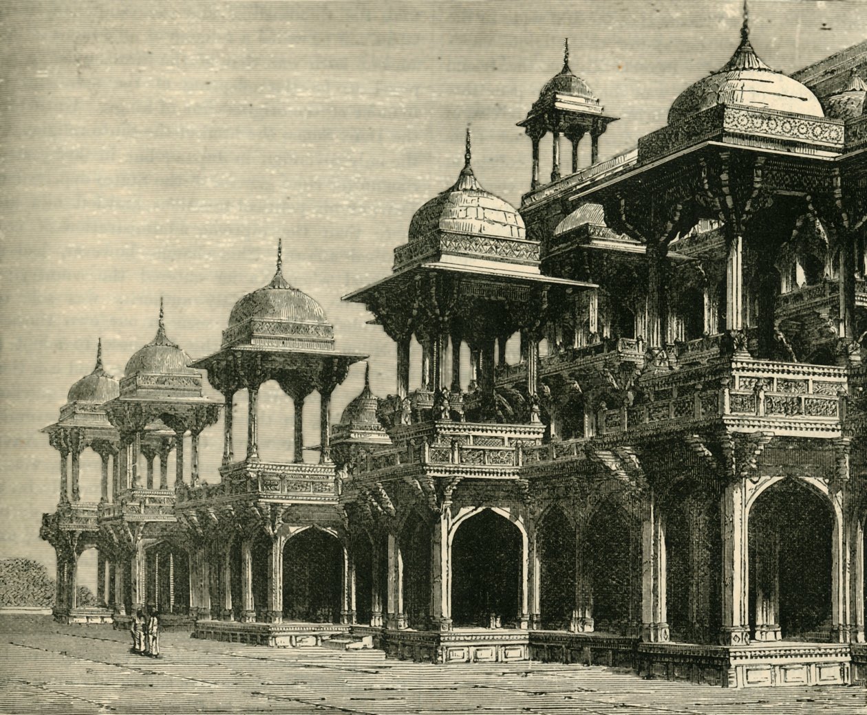 Mauzoleum Akbara, Secundra, 1890. autorstwa Unbekannt
