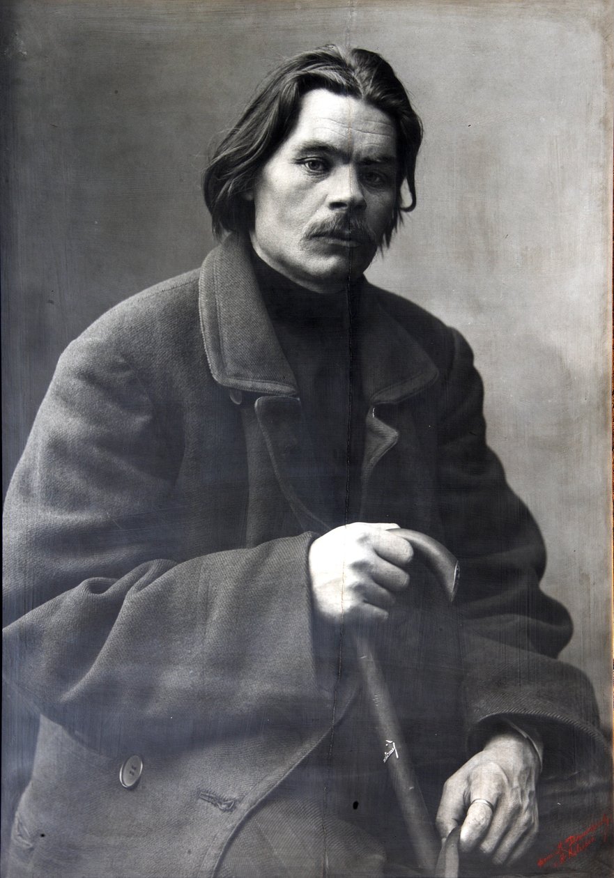 Maksym Gorki, rosyjski autor, c1901-c1902 autorstwa Unbekannt