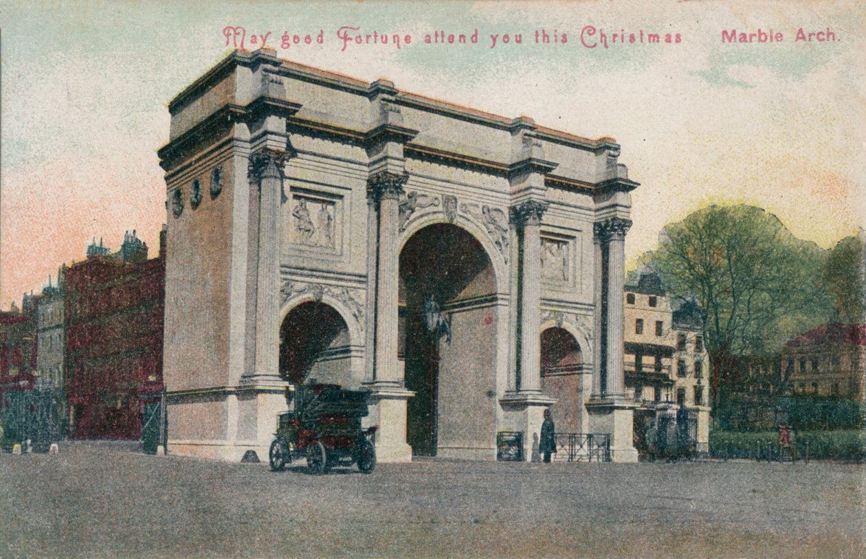 Niech szczęście towarzyszy wam w te święta — Marble Arch, ok. 1910 r. autorstwa Unbekannt