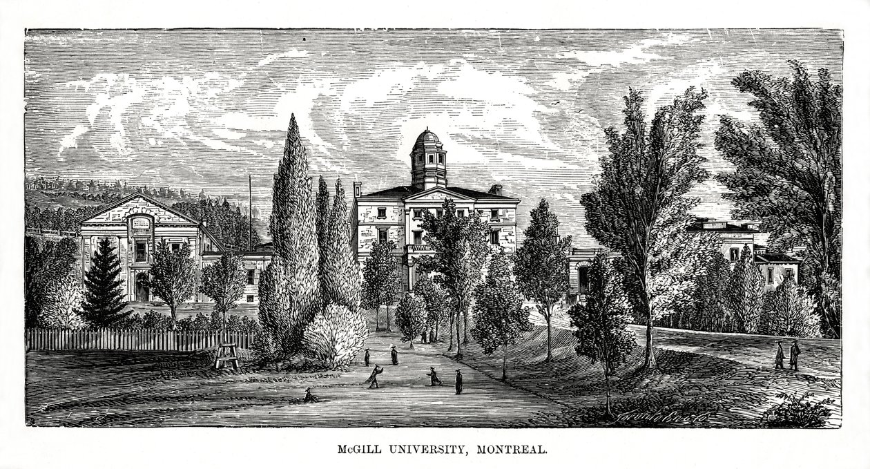 McGill University, Montreal, Kanada, XIX wiek autorstwa Unbekannt