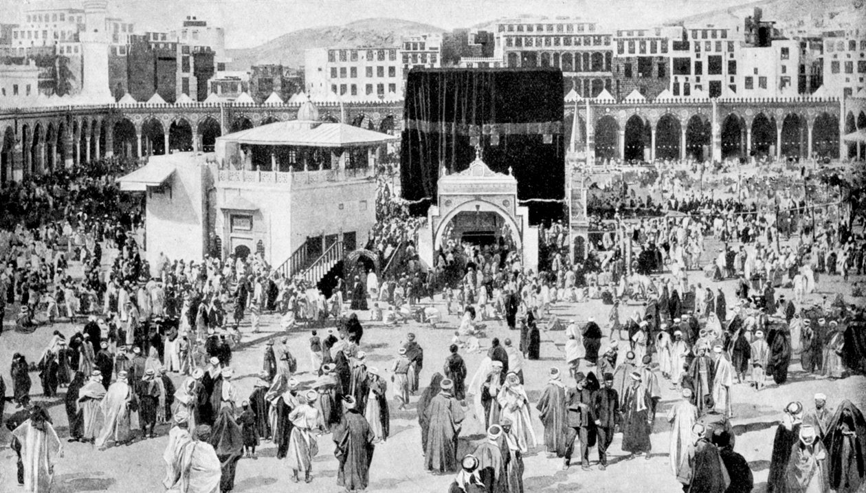 Wielki meczet w Mekce, Mekka, Arabia Saudyjska, 1922 autorstwa Unbekannt