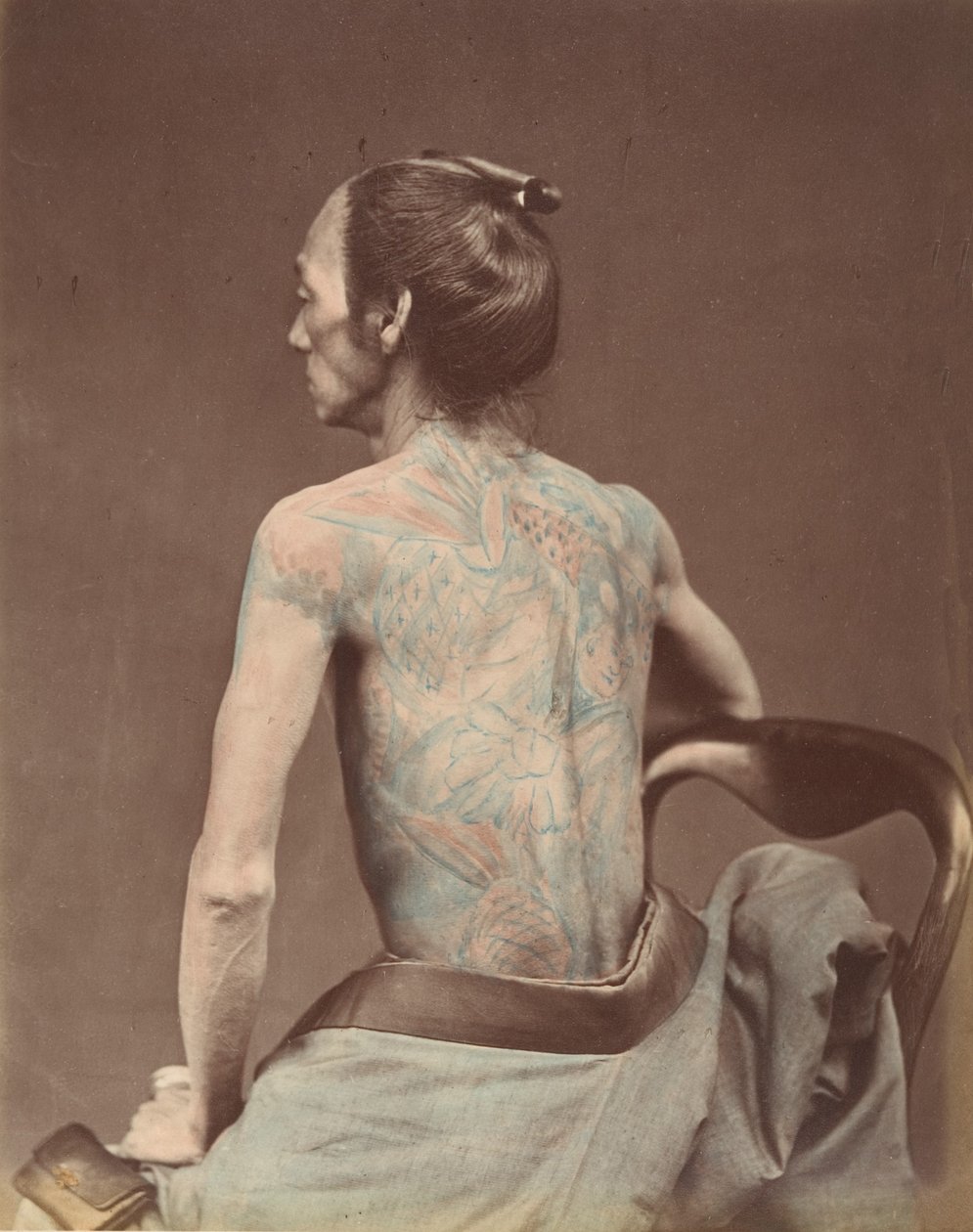 Tatuowanie mechanika, lata 70. XIX wieku. autorstwa Unbekannt