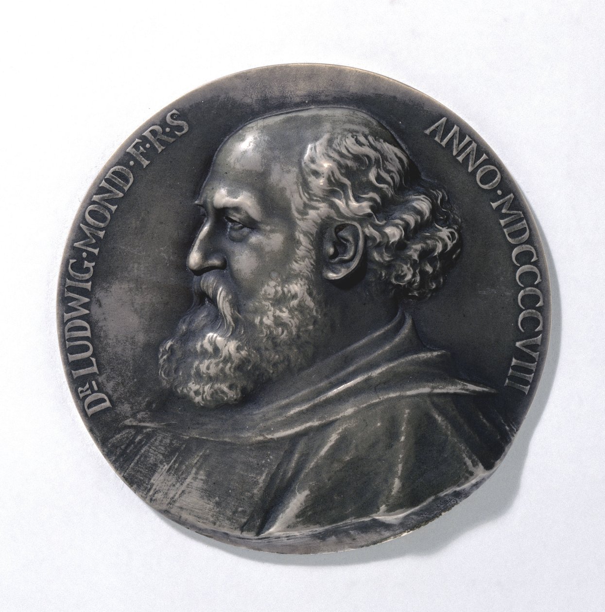 Medal przedstawiający Ludwiga Monda, chemika przemysłowego autorstwa Unbekannt
