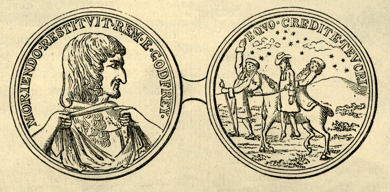 Medal upamiętniający morderstwo Godfreya, c1876. autorstwa Unbekannt