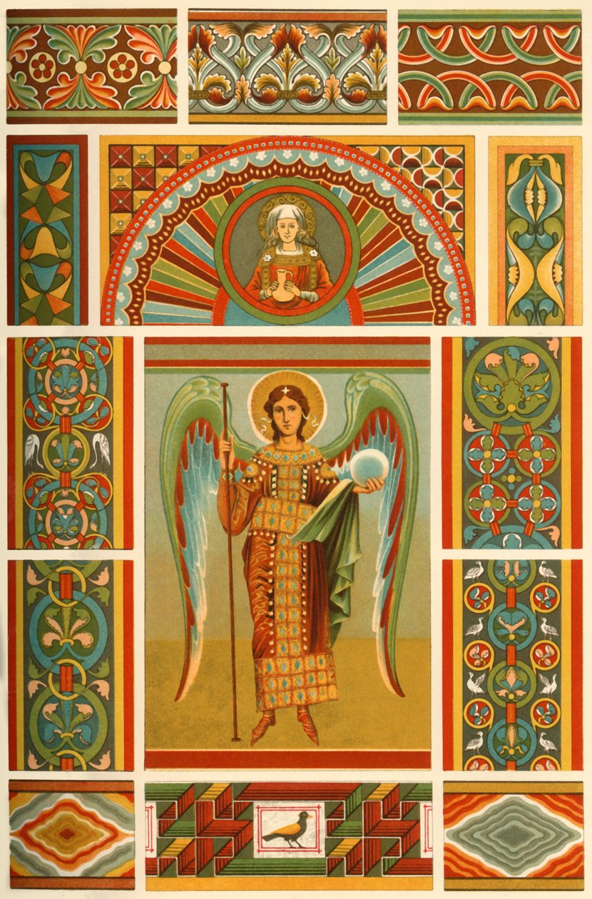 Średniowieczne malowidło ścienne, 1898. autorstwa Unbekannt