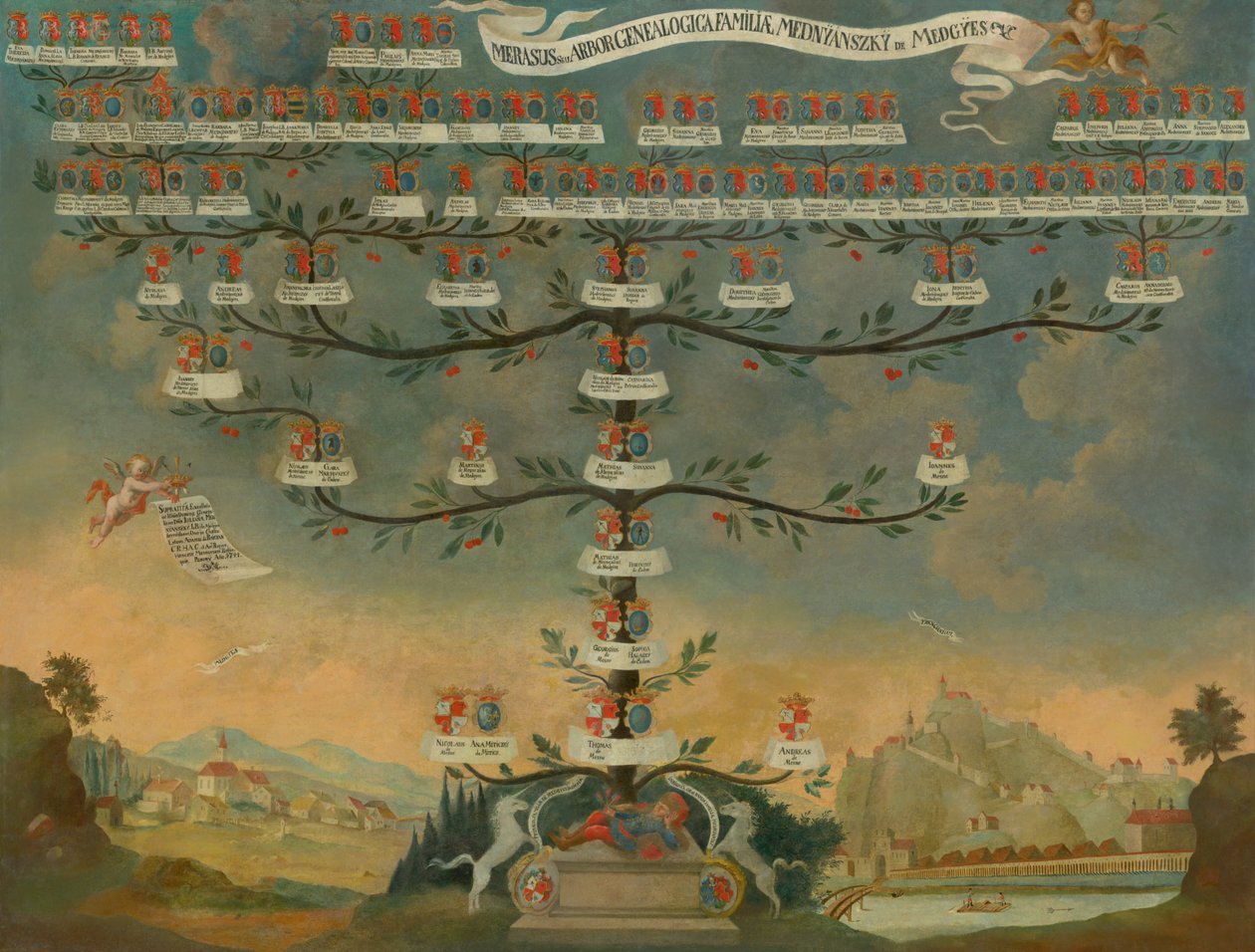 Drzewo genealogiczne Mednyánszky autorstwa Unbekannt