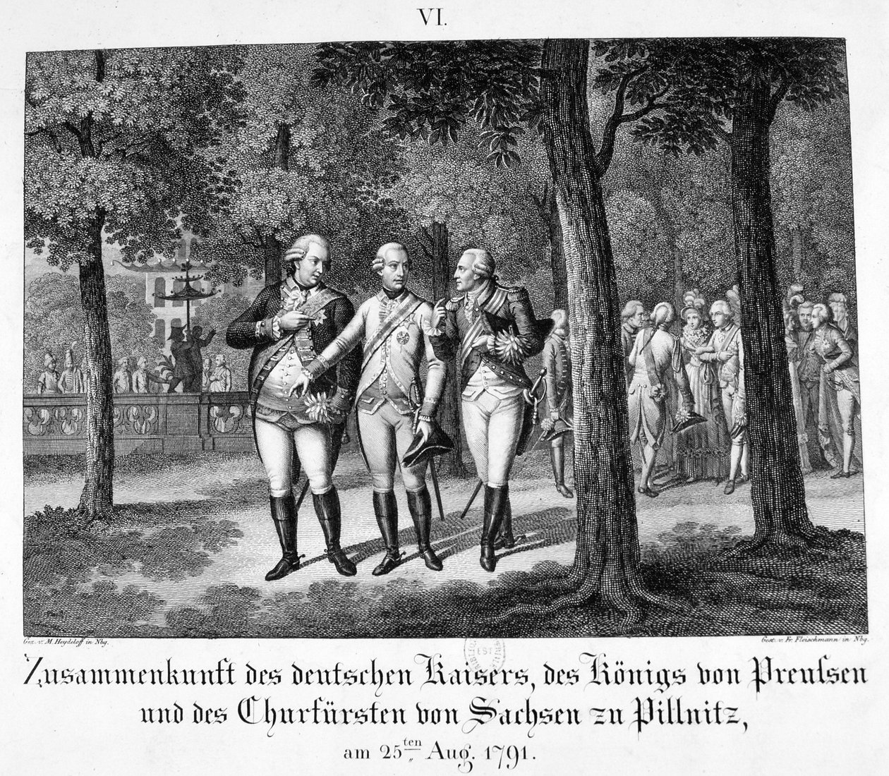 Spotkanie z cesarzem niemieckim, 25 sierpnia 1791, XIX w. autorstwa Unbekannt