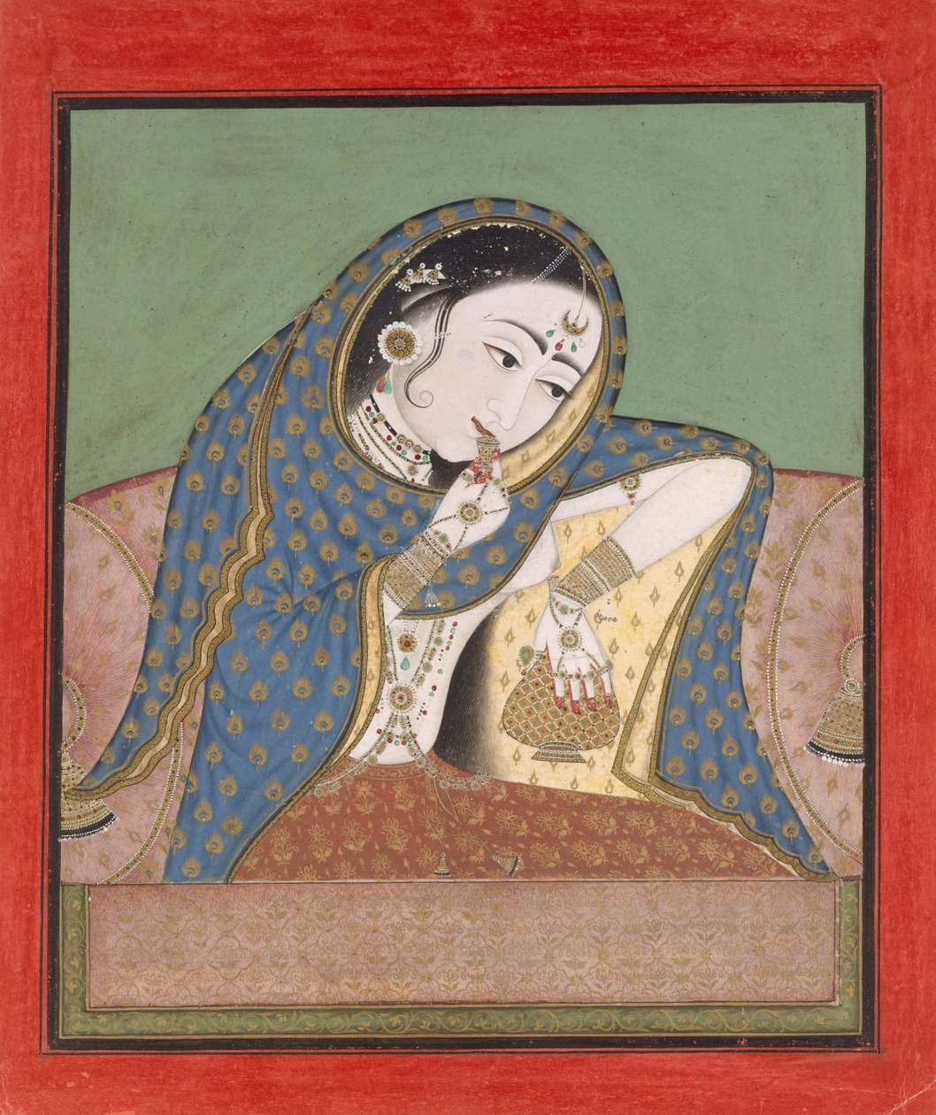melancholijna kurtyzana, ca. 1750. autorstwa Unbekannt