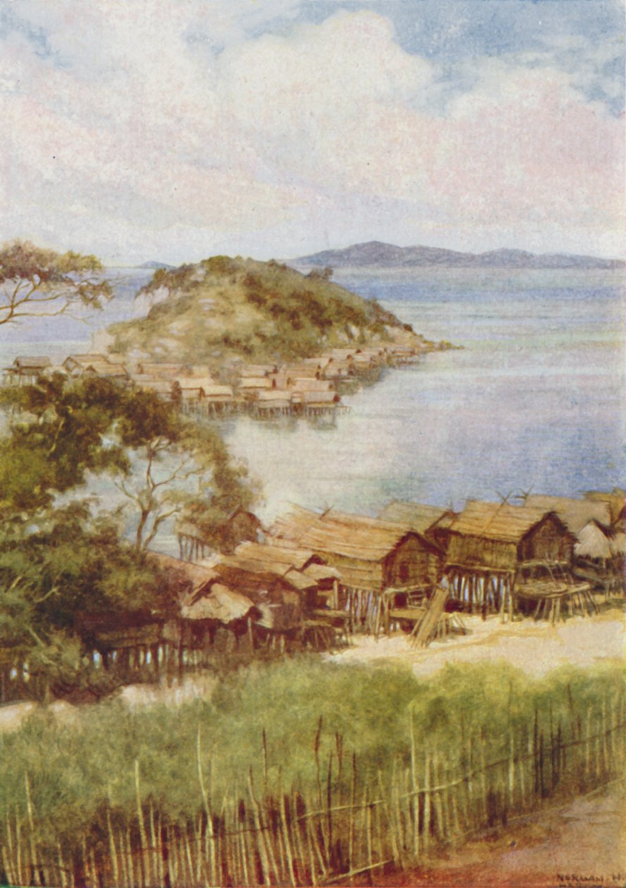 Wioska Melanezyjska, 1924 autorstwa Unbekannt