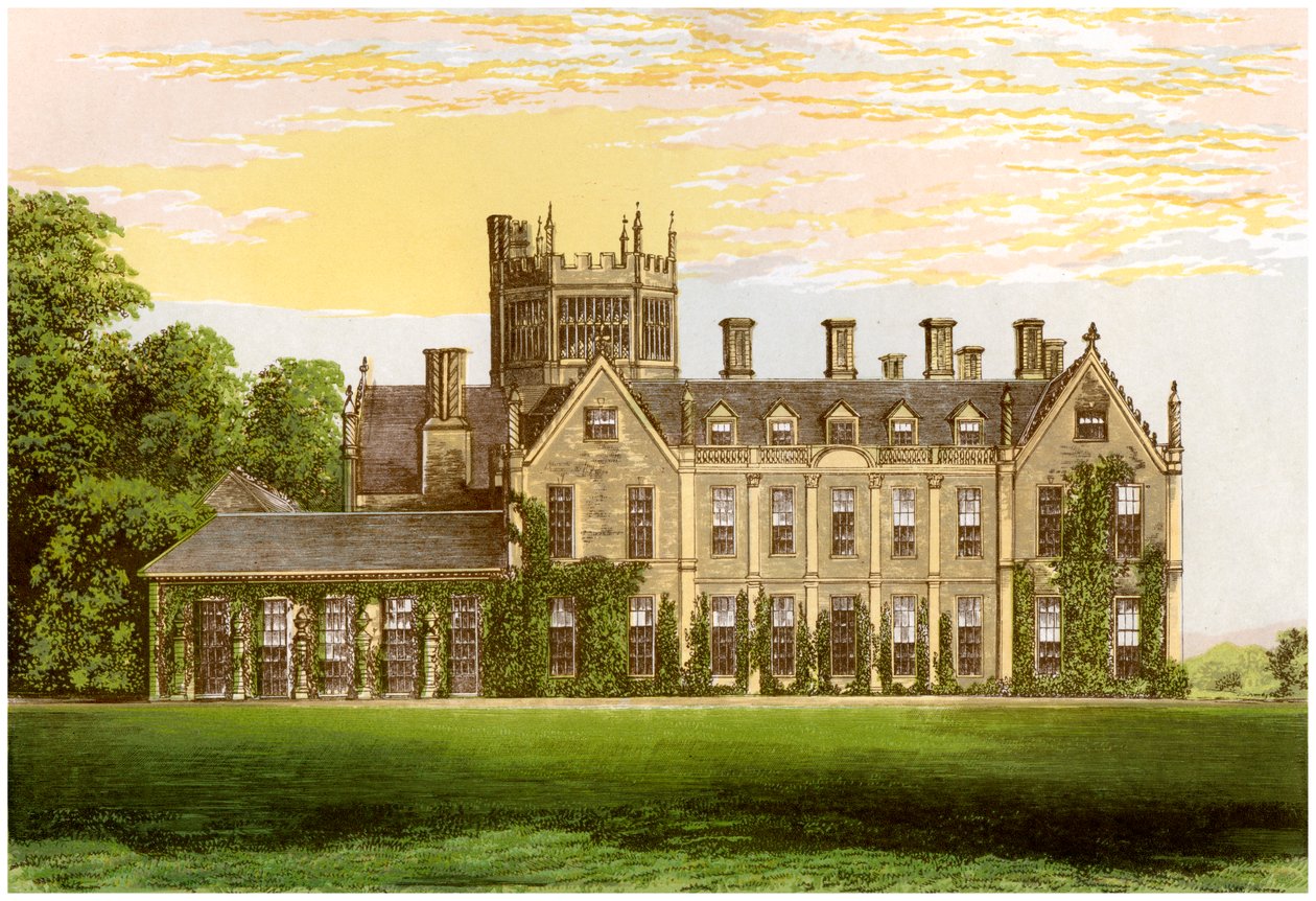 Melbury House, Dorset, dom hrabiego Ilchester, ok. 1880 r. autorstwa Unbekannt