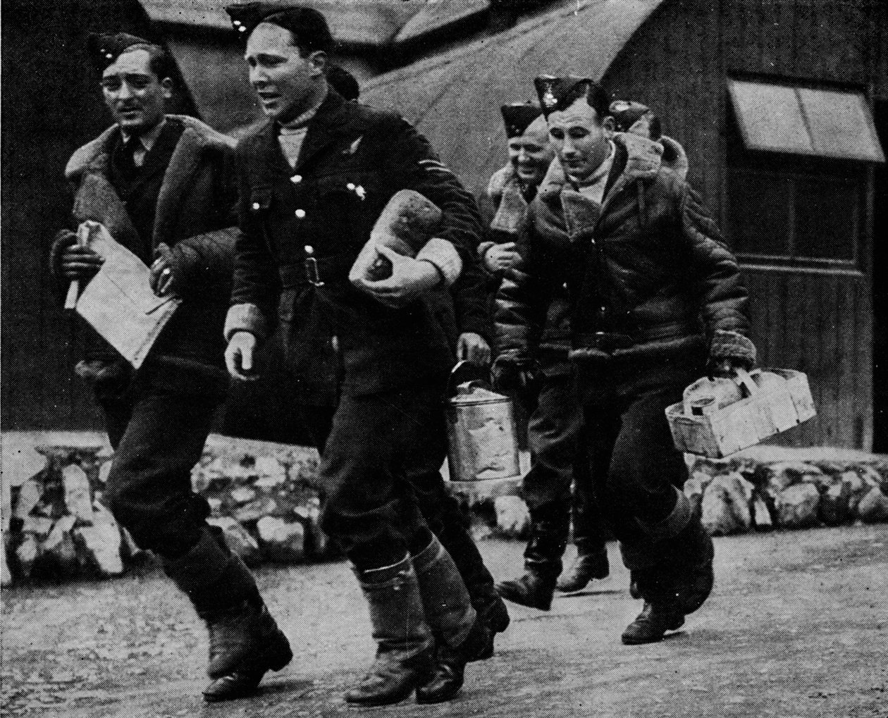 Członkowie RAF gotowi do akcji w czasie II wojny światowej, ok. 1940 r. 1943 autorstwa Unbekannt