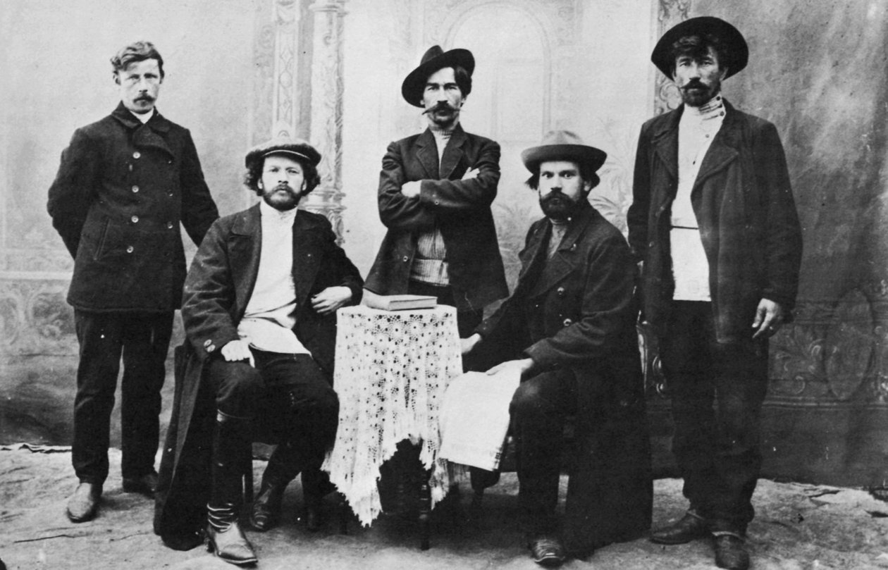 Członkowie organizacji Narodnaya Volya Peoples Will, Rosja, c1870-c1880s autorstwa Unbekannt