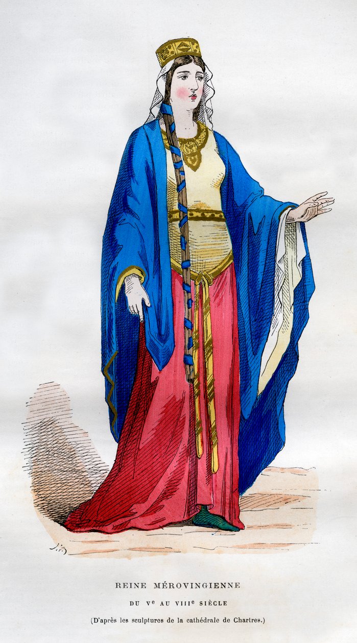 Królowa Merowingów, V-VIII w. 1882-1884 autorstwa Unbekannt