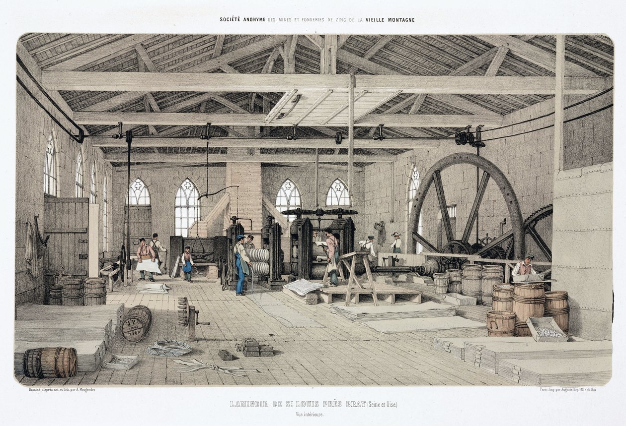 Metals, Cynk Cynk Walcownia, St Louis, niedaleko Bray, Francja autorstwa Unbekannt