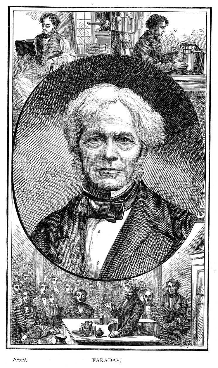 Michael Faraday, brytyjski fizyk i chemik, 1881 autorstwa Unbekannt
