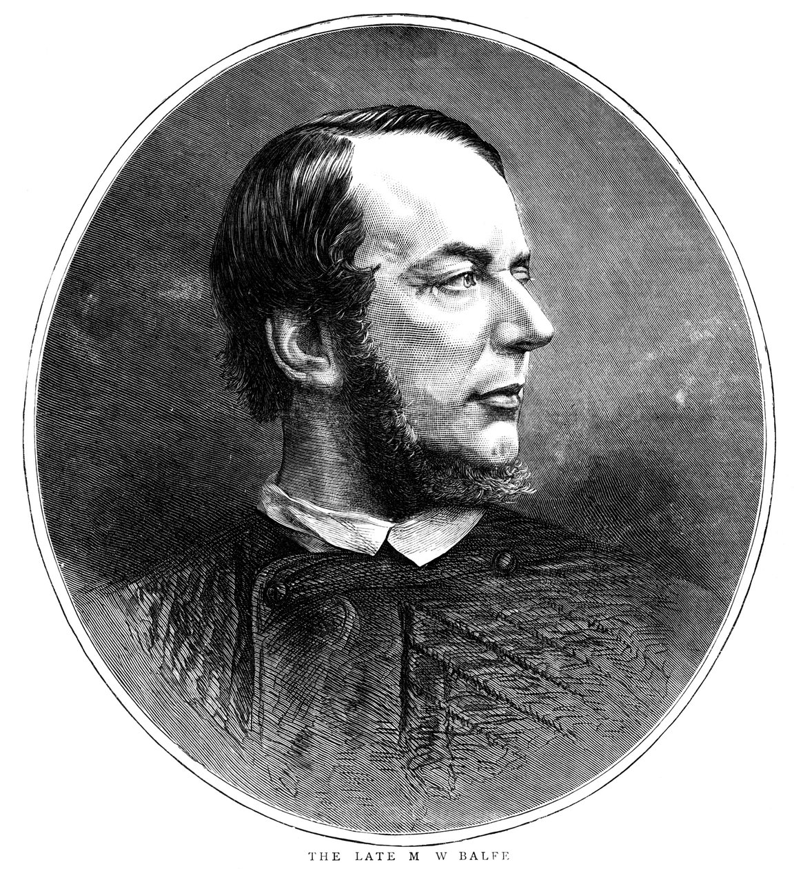 Michael William Balfe, urodzony w Irlandii brytyjski kompozytor i piosenkarz, 1870 autorstwa Unbekannt